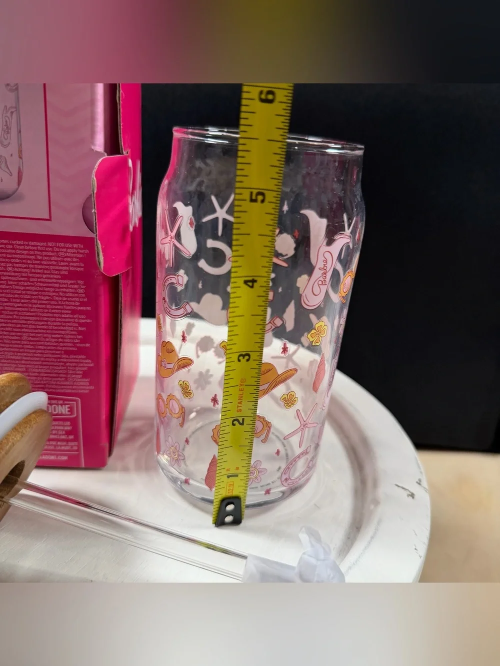 Barbie clear glass
